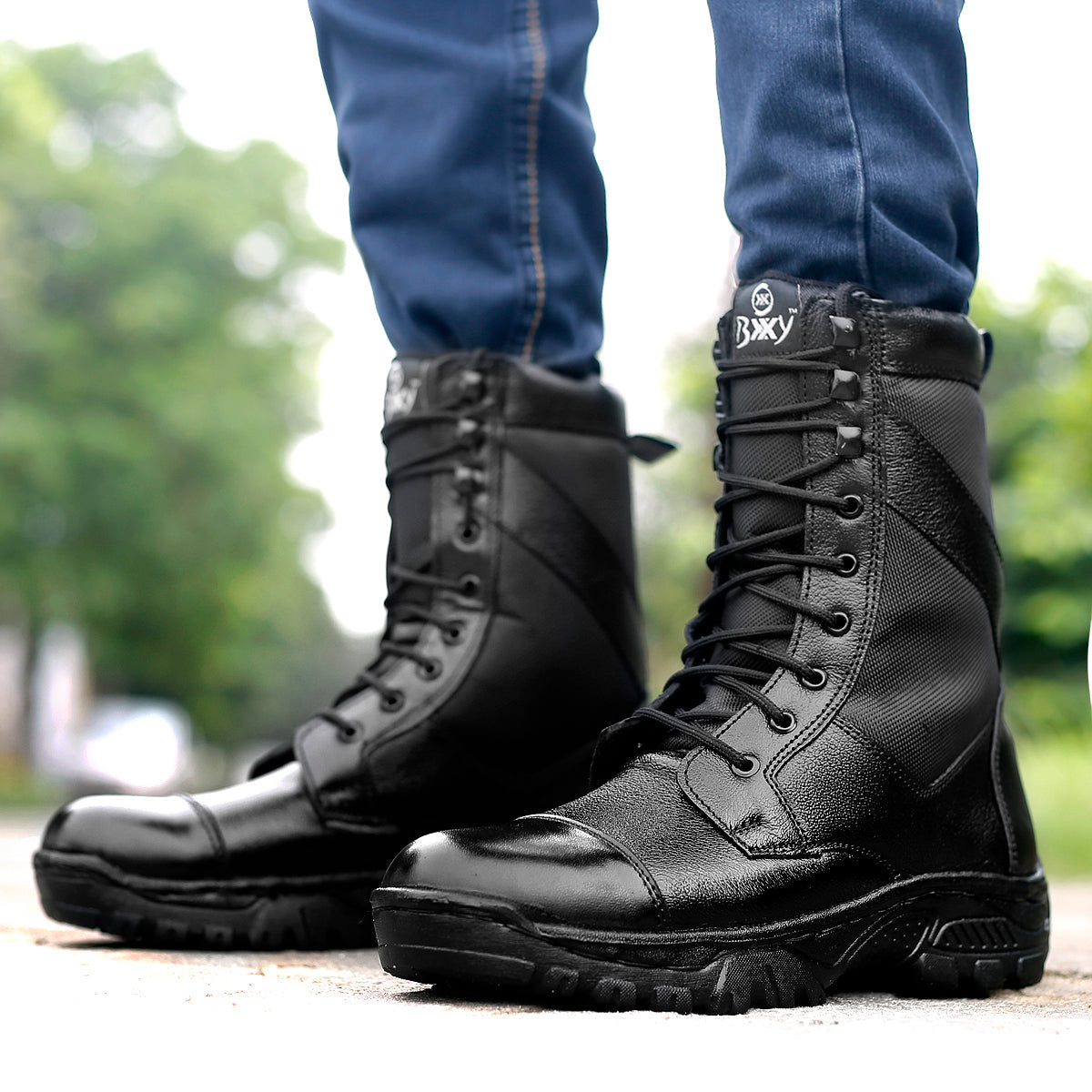 Army boots leather hotsell