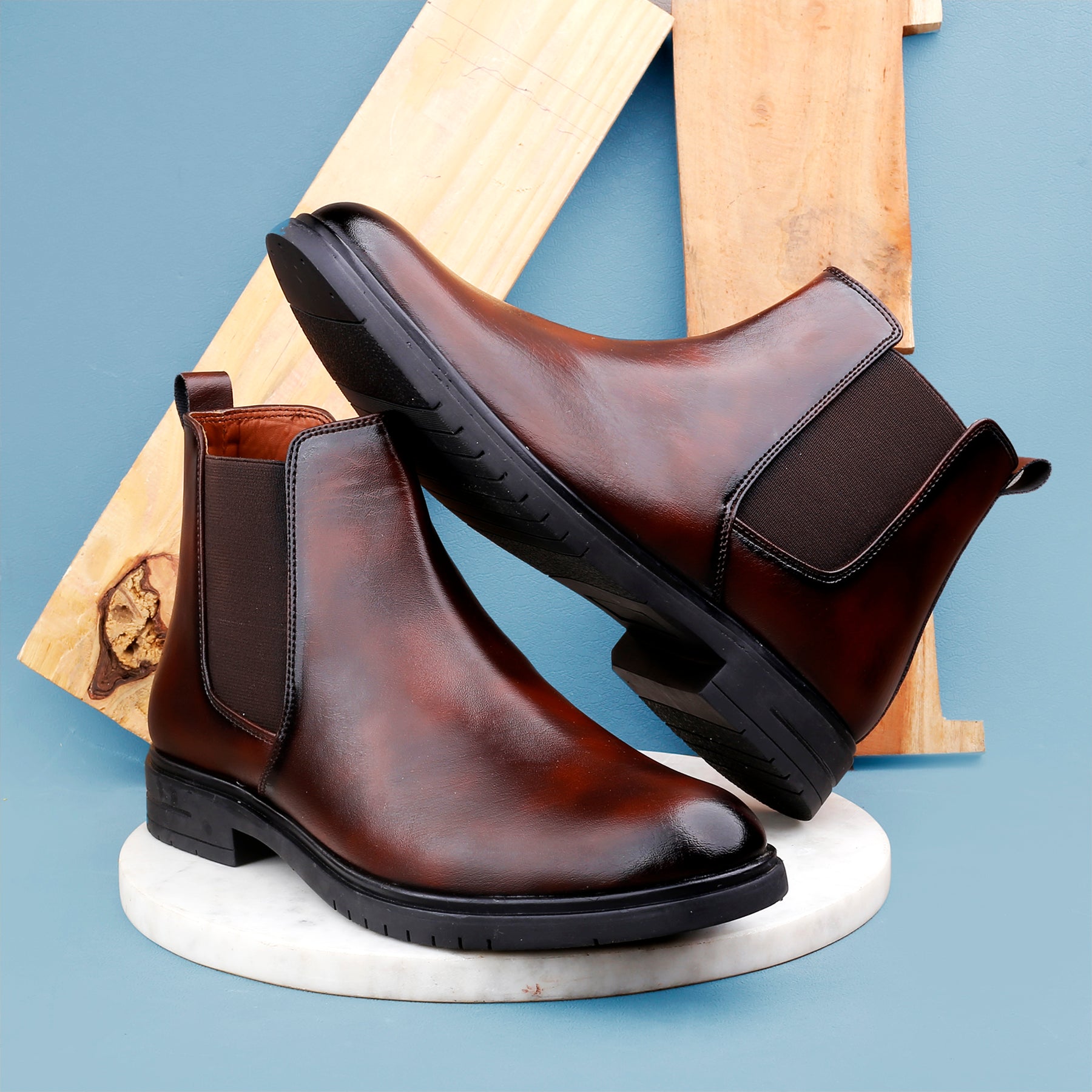 Bxxy's Faux Leather Chelsea Boots for Men – BxxyShoes