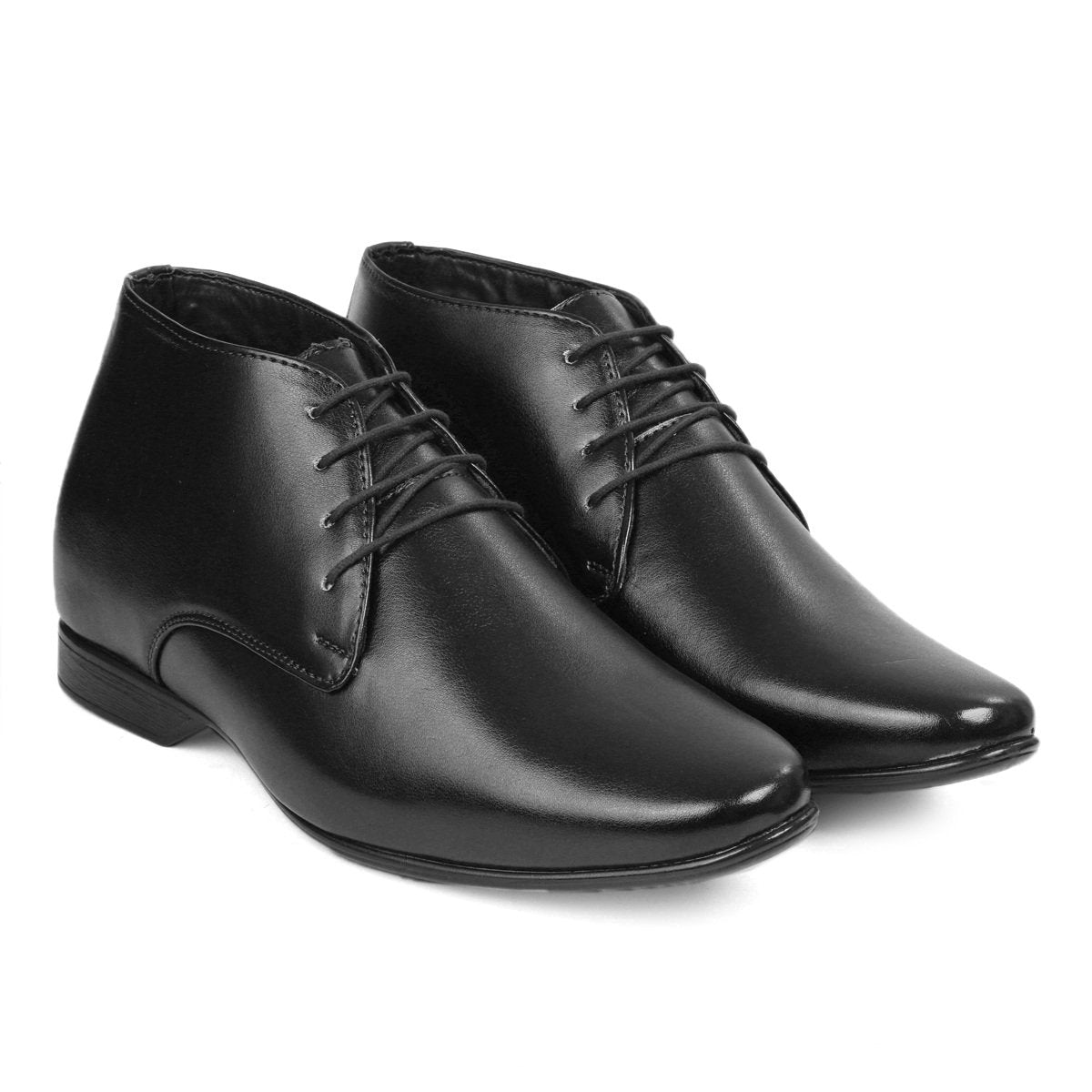 BXXY 9 cm (3.5 Inch) Hidden Height Increasing Formal and Casual Pu Leather  Derby Boots for All Occasions