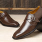 Bxxy's Height Increasing Elevator Formal Monk Slip-ons Shoes for Men