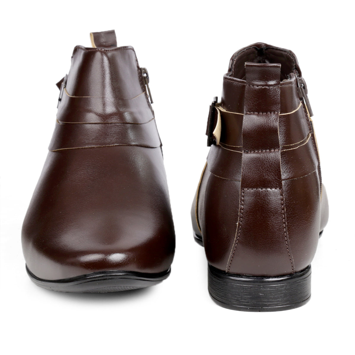 BXXY 3.5 Inch Hidden Height Increasing Formal Classic Derby Boots For All Occasions