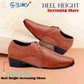 Men's Office Wear Height Increasing Derby Formal Shoes