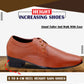 Men's Office Wear Height Increasing Derby Formal Shoes