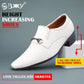 BXXY Men's Formal Height Increasing Slip-On Buckle Shoes