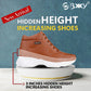 Men's 3 Inch Hidden Height Increasing Stylish Lace-up Boots