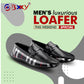 Men's Vegan Leather Fashionable Buckle Loafers for All Seasons