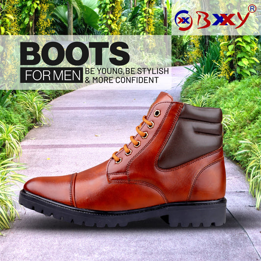 Bxxy's Vegan Leather Ankle Boots for Men