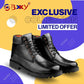 Bxxy's Faux Leather Lace-up Boots for Men