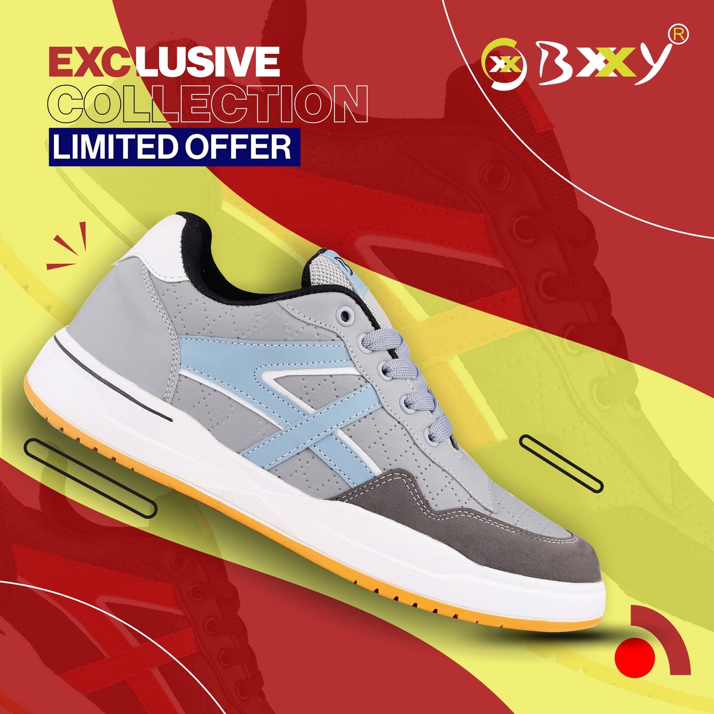 Bxxy's Faux Leather Trendiest Sports Casual Shoes for Men