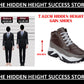 Men's 3 Inch Hidden Height Increasing Casual Outdoor Sneakers Boot