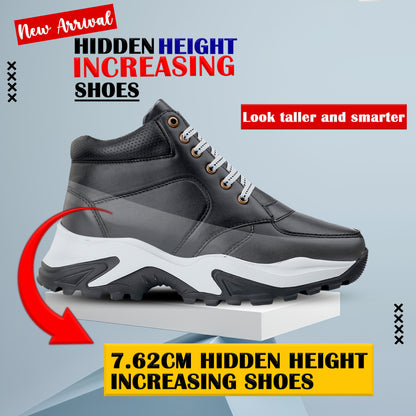 Men's 3 Inch Hidden Height Increasing Casual Outdoor Sneakers Boot