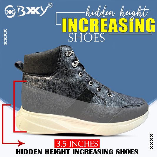 Men's 3.5 Inches / 9 cm Hidden Height Increasing Elevator Boots for Men