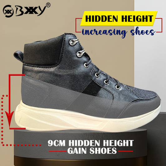 Men's 3.5 Inches / 9 cm Hidden Height Increasing Elevator Boots for Men