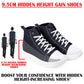 Men's 3.74 (9.5CM) Inches Hidden Height Increasing Shoes