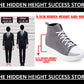 Men's 3.74 (9.5CM) Inches Hidden Height Increasing Shoes