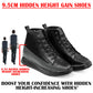 Men's 3.74 Inch (9.5CM) Hidden Height Increasing Boot