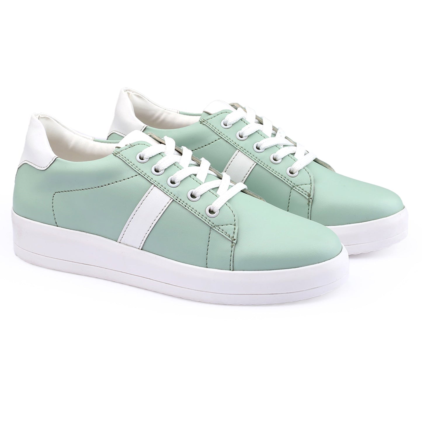 Bxxy Women's Trendy Lace-up Sneakers