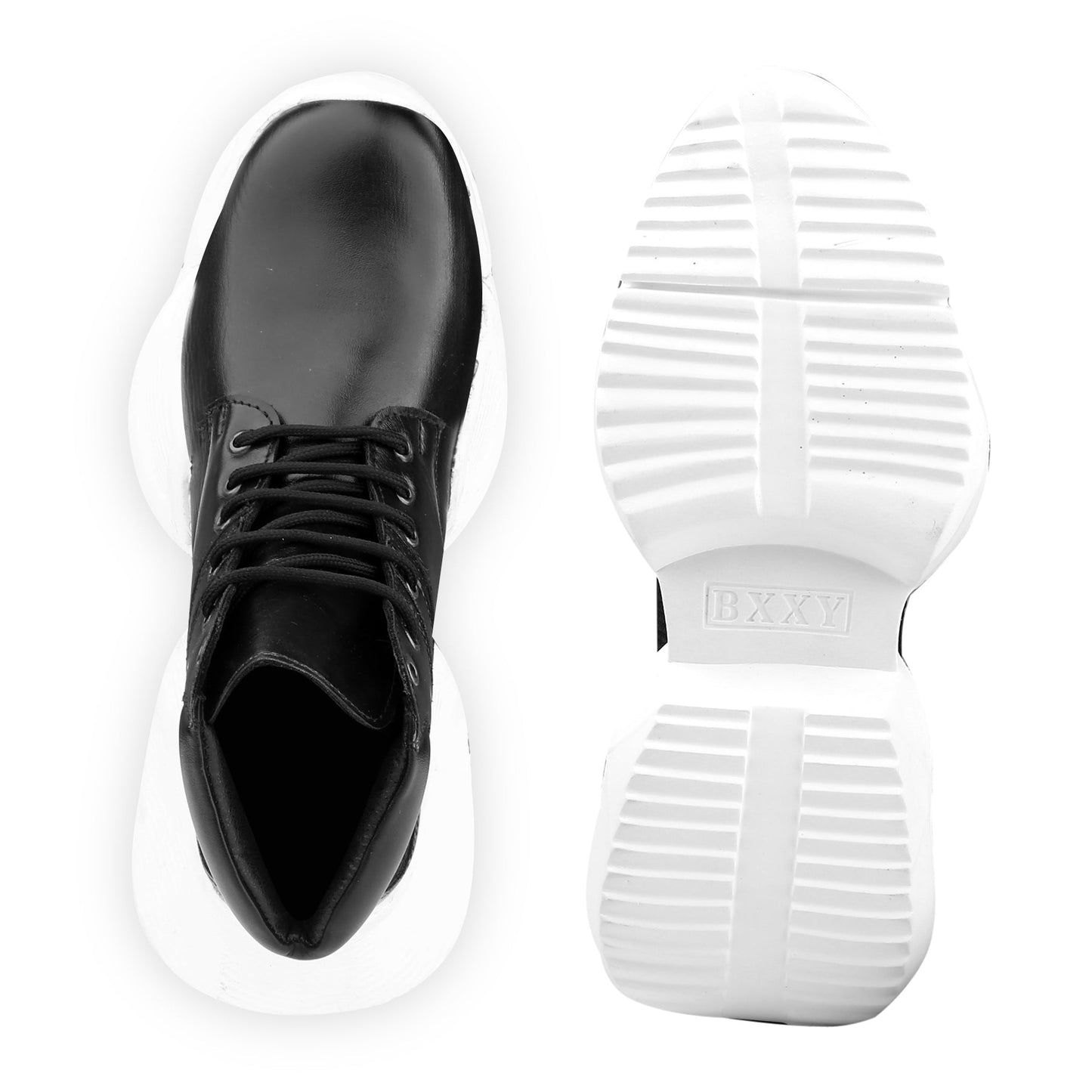 Bxxy's 4 Inch Hidden Height Increasing Ankle Lace-up Sporty Shoes for Men