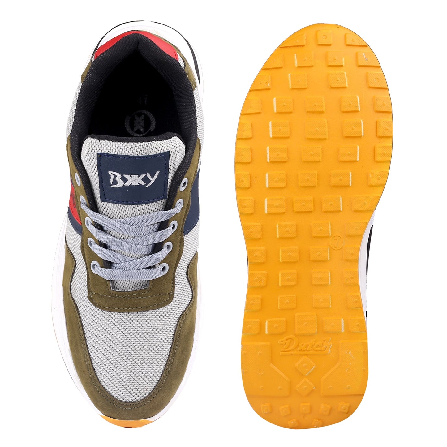 Bxxy's Vegan Leather Sports Casual Running Shoes for Men