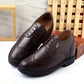 New Latest Men's 3.5 Inch Hidden Height Increasing Vegan Leather Brogue Shoes