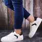 Women's Fashionable Vegan Leather Sneakers