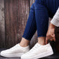 Women's Ultra Comfortable and Premium Vegan casual Lace-up Sneakers Shoes