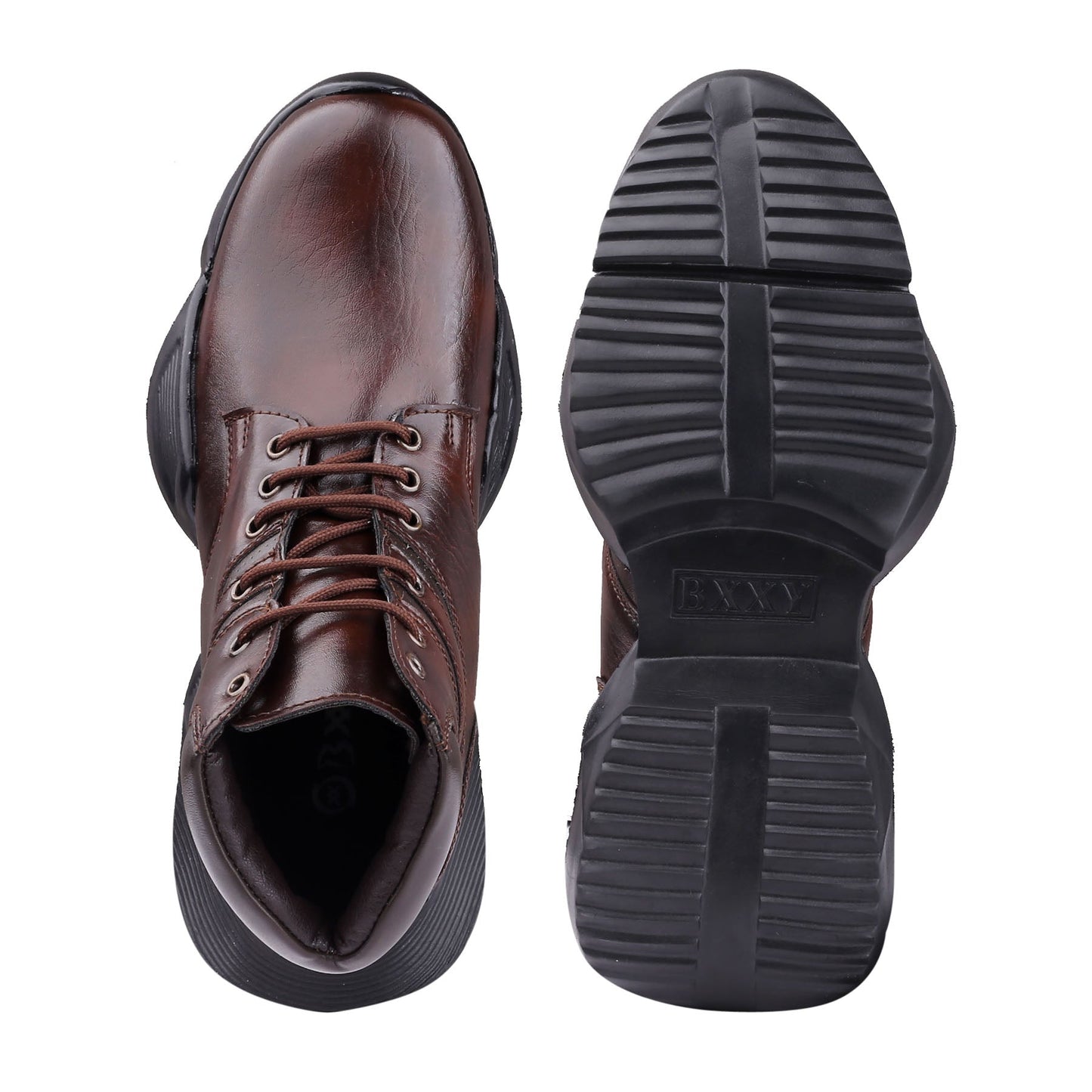 Bxxy's 4 Inch Hidden Height Increasing Ankle Lace-up Sporty Shoes for Men