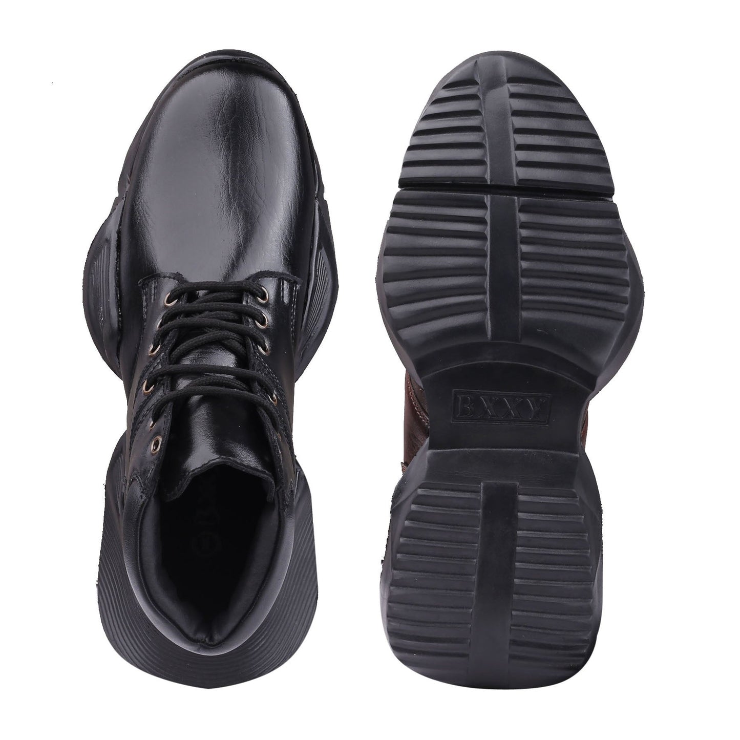 Bxxy's 4 Inch Hidden Height Increasing Ankle Lace-up Sporty Shoes for Men