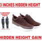 Men's New Stylish Hidden Height Increasing Stylish Casual Sports Lace-Up Shoes