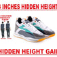 Bxxy's 3 Inch Hidden Height Increasing Breathable Lace-up Sports Shoes