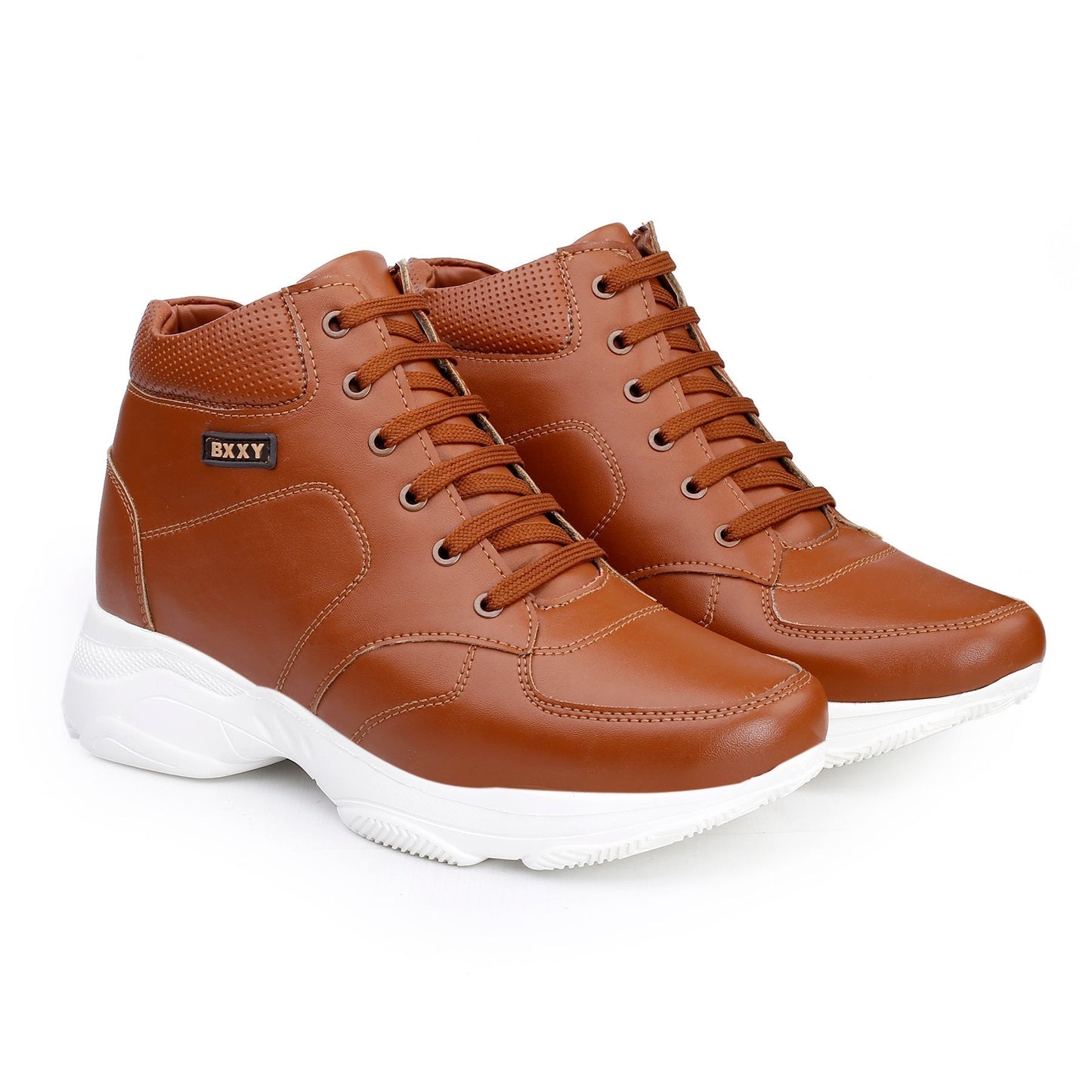 Bxxy's 3 Inch Hidden Height Increasing Casual Lace-up Boots for Men