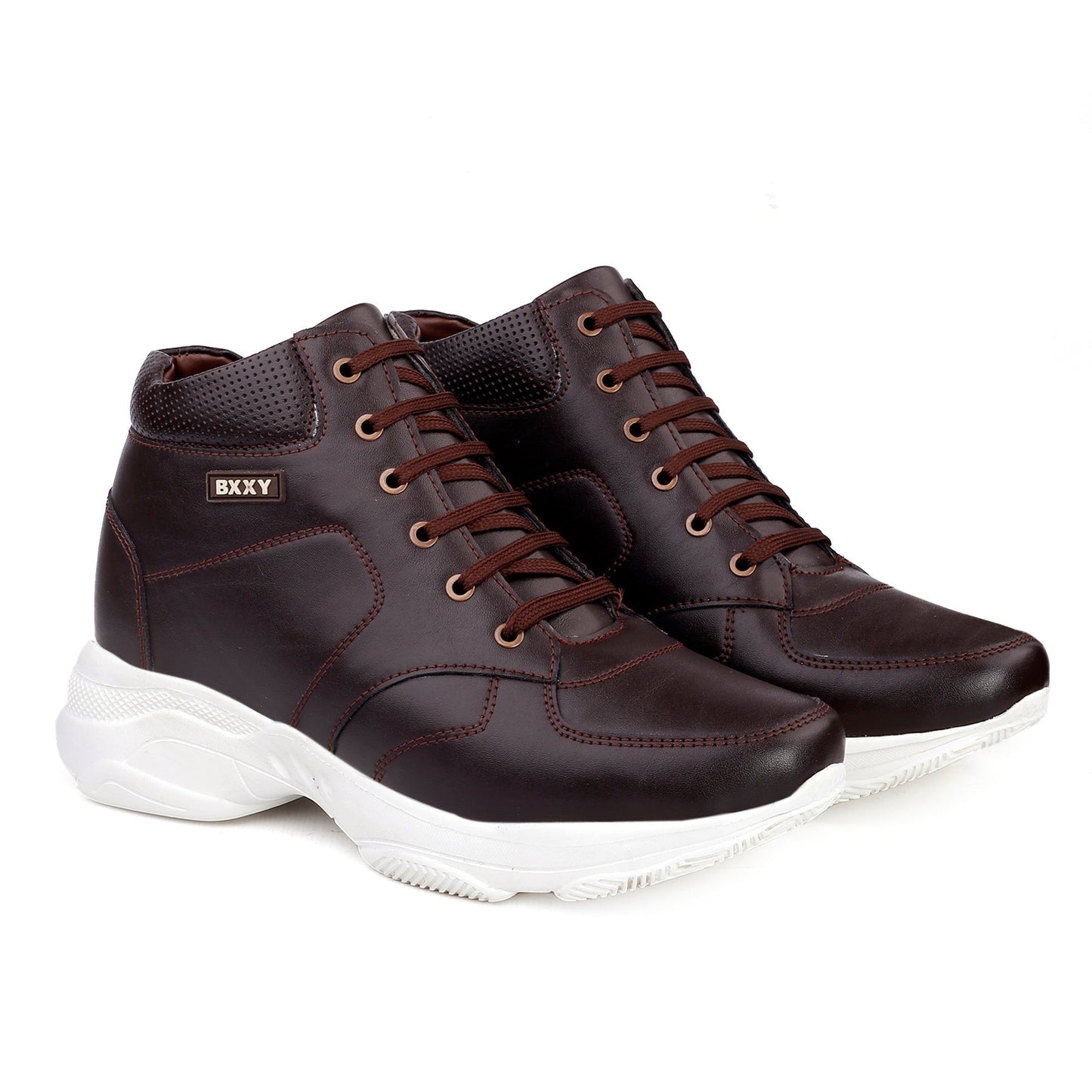 Bxxy's 3 Inch Hidden Height Increasing Casual Lace-up Boots for Men