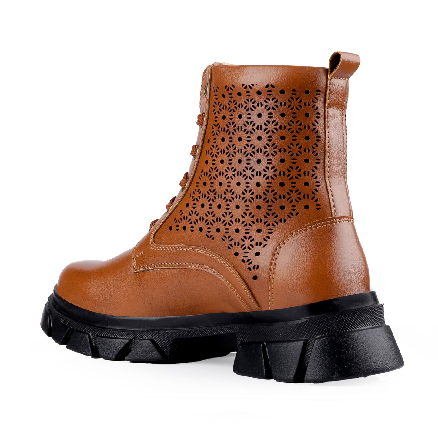 Bxxy's High Ankle Detailed Lace-up Boots for Women