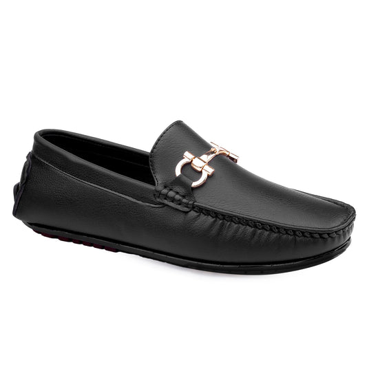 Men's Faux Leather Buckle Designer Loafers Shoes