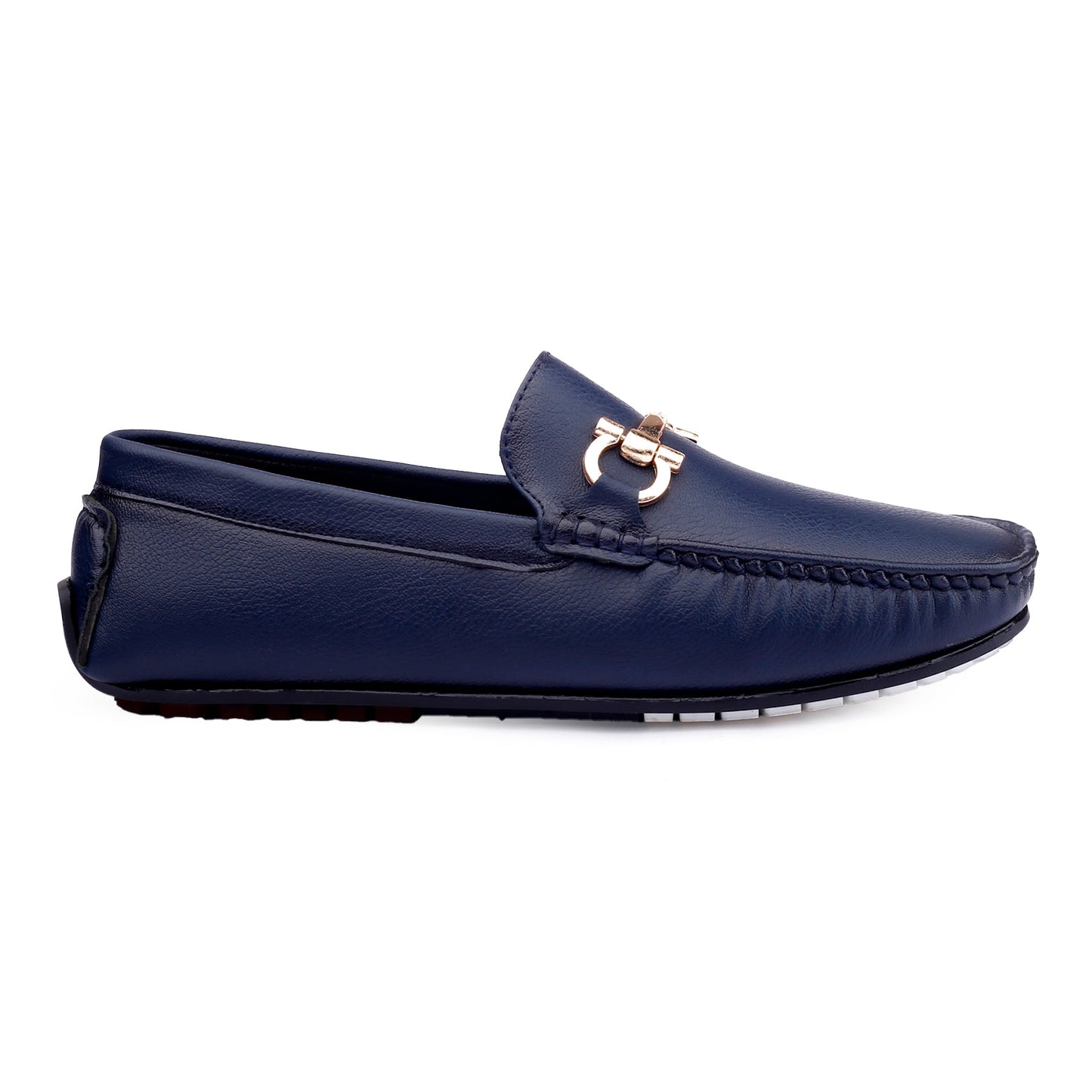 Men's Faux Leather Buckle Designer Loafers Shoes