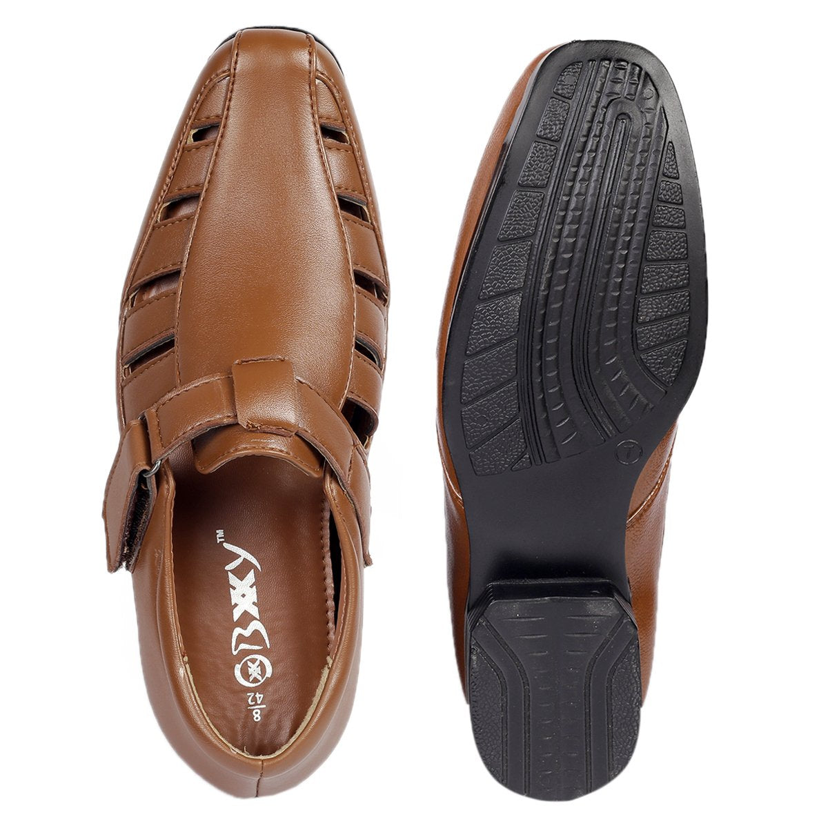 Bxxy's 3 Inch Hidden Height Increasing Sandals for Men