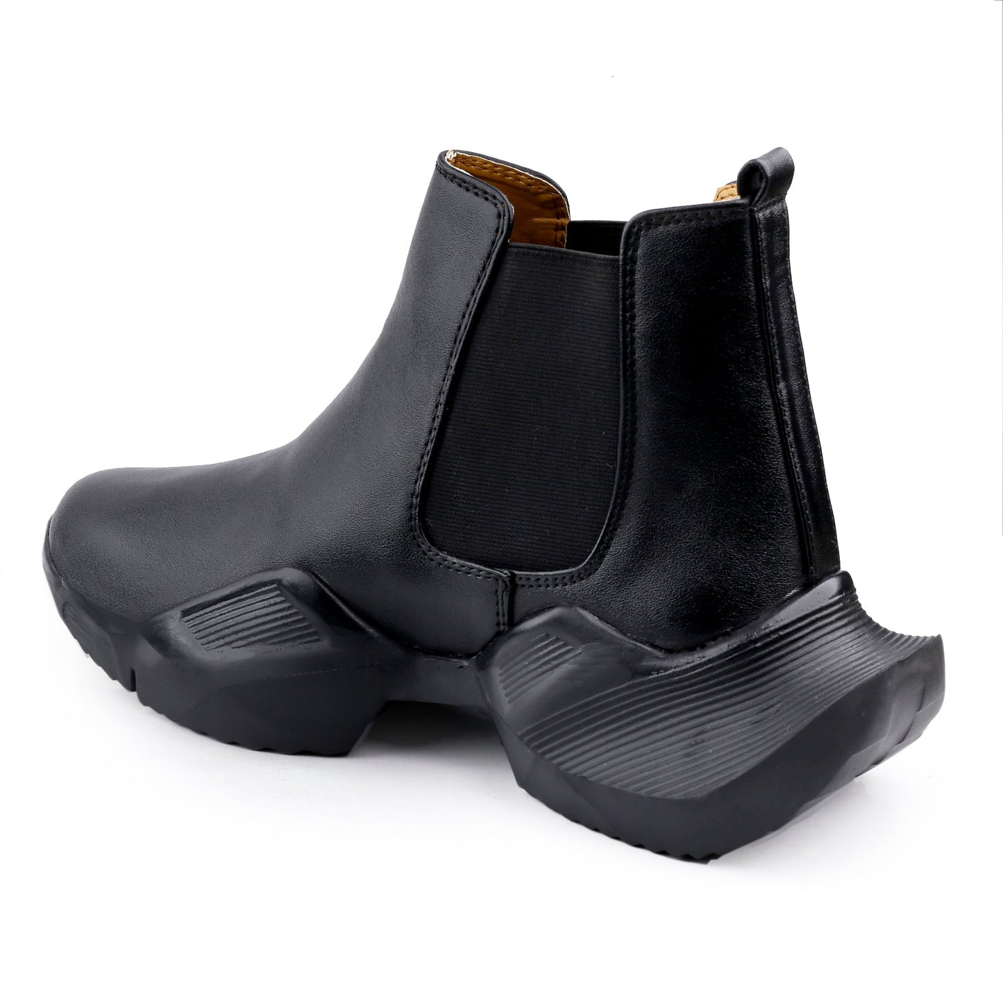 Bxxy's Faux Leather Comfort Wear Premium Chelsea Boots for Men