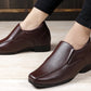 Bxxy's 3 Inch Hidden Height Increasing Elevator Slip-ons Faux Leather Formal Shoes