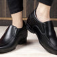 Bxxy's 3 Inch Hidden Height Increasing Elevator Slip-ons Faux Leather Formal Shoes