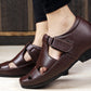 Bxxy's 3 Inch Hidden Height Increasing Elevator Faux Leather Sandals for Men