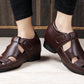 Bxxy's 3 Inch Hidden Height Increasing Elevator Faux Leather Sandals for Men