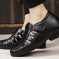 Men's 3 Inch Hidden Height Increasing Elevator Velcro Sandals