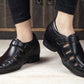 Bxxy's 3 Inch Hidden Height Increasing Vegan Leather Roman Sandals for Men