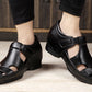 Bxxy's 3 Inch Hidden Height Increasing Elevator Faux Leather Sandals for Men