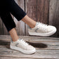 Women's Fashionable Vegan Leather Sneakers