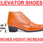 Men's Elevator Faux Leather Office Wear Boots