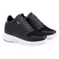 Men's 3.5 Inch Hidden Height Increasing Faux Leather Material Casual Sneaker Lace up Shoes