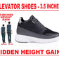 Men's Latest 3.5 Inch Hidden Height Increasing Casual Sneaker And Party Wear Lace-Up Shoes