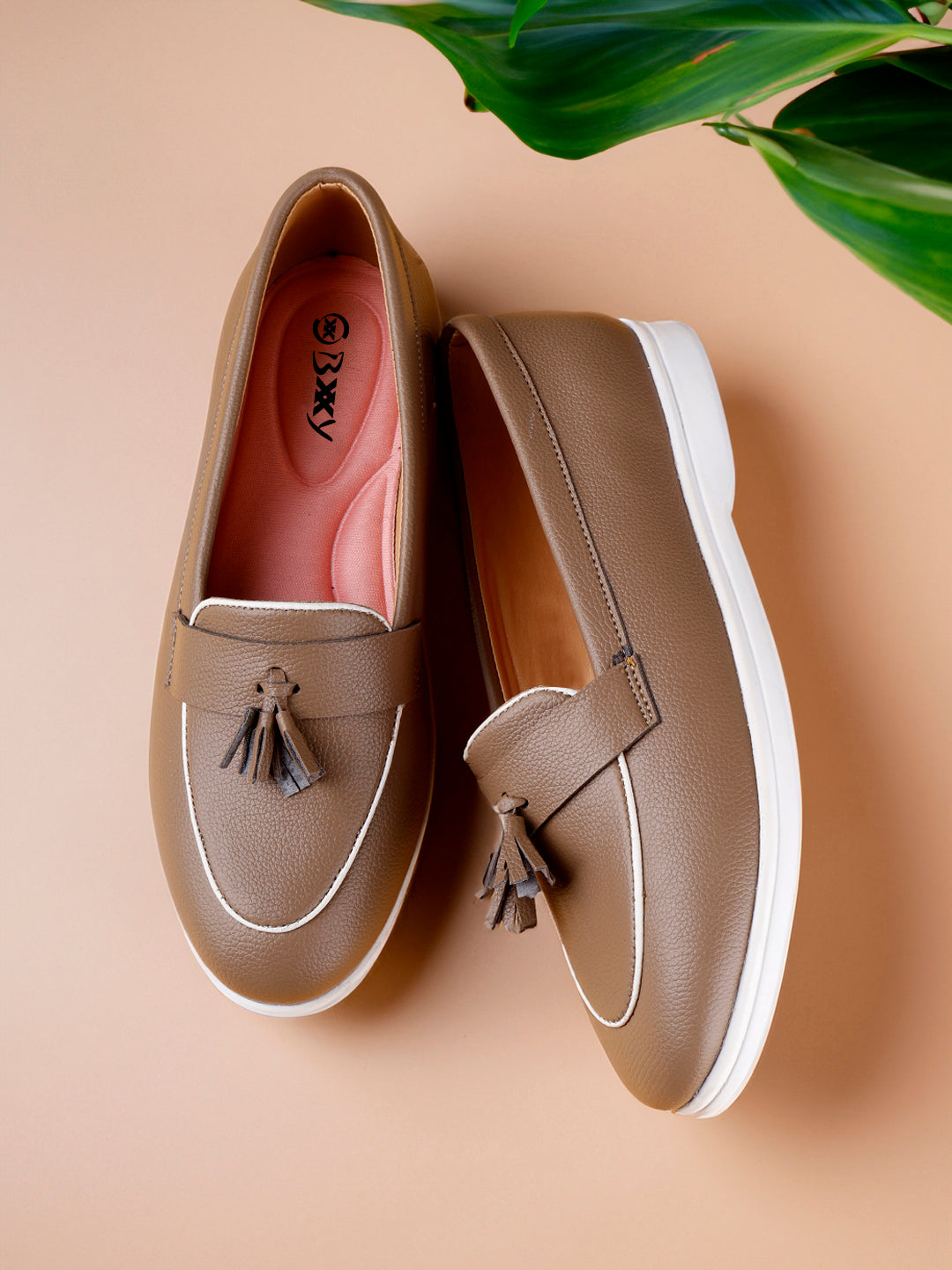 Bxxy's Textured Tassel Loafers for Women