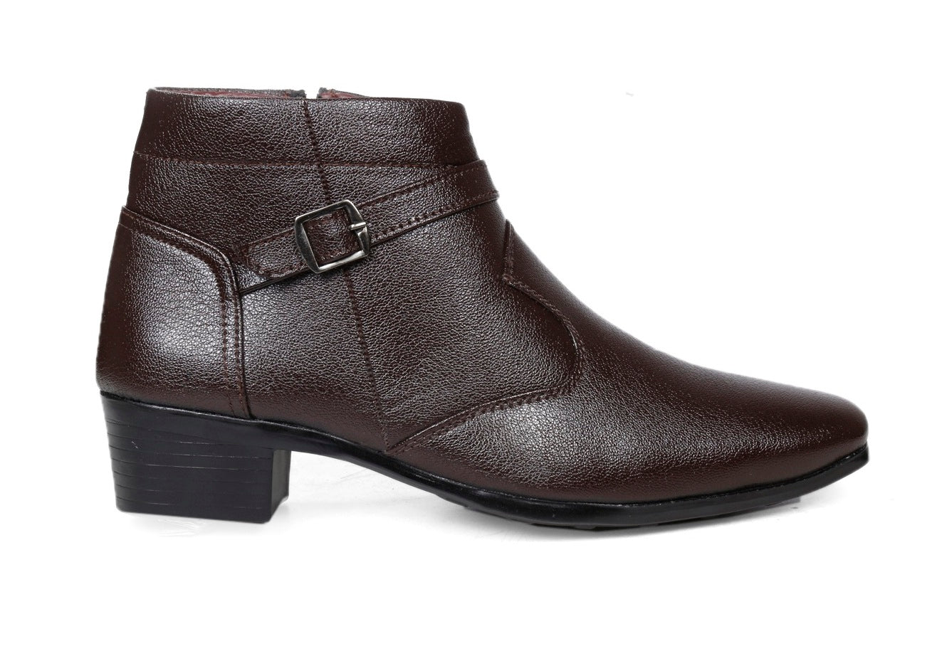 BXXY Height Increasing Ankle Zipper Boots For Men